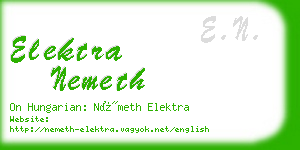 elektra nemeth business card